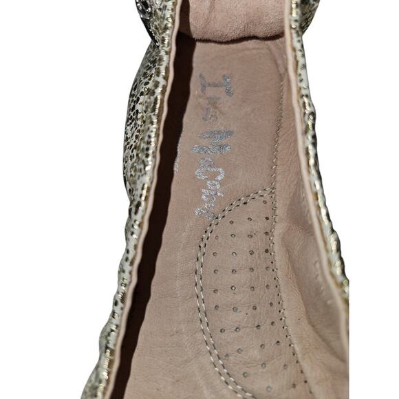Imus Mcabee Pearlescent Folding Gold Ballet Flats Women's Sz 37 - Picture 5 of 9